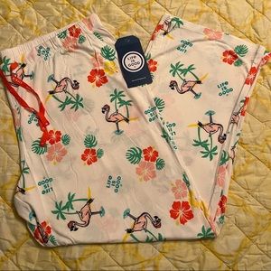 NWT Life Is Good flamingo Christmas pajama pants, size XXL